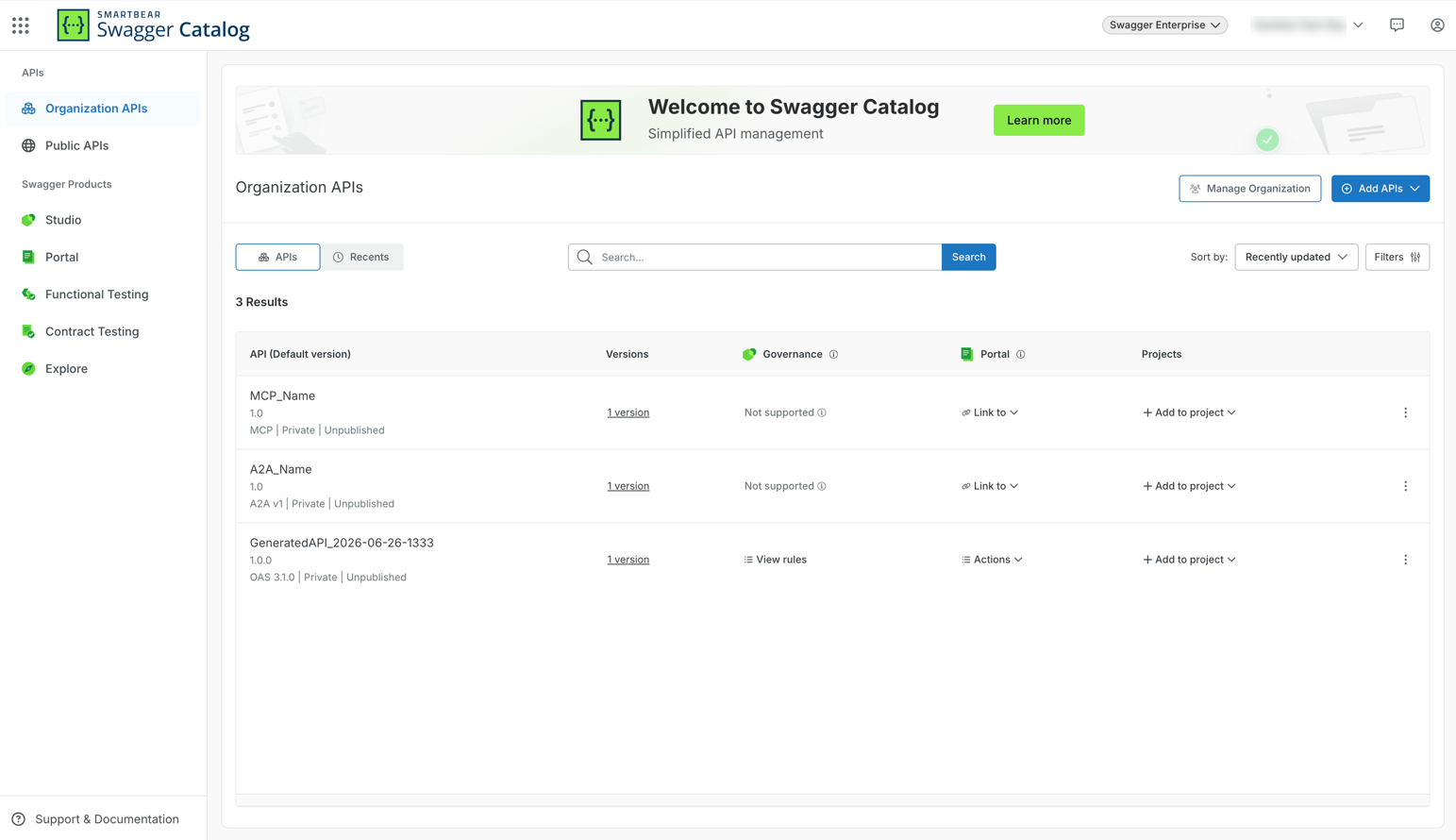 Understanding Swagger Catalog Navigation